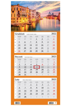 Kalendarz 2023 Trójdzielny Wenecja